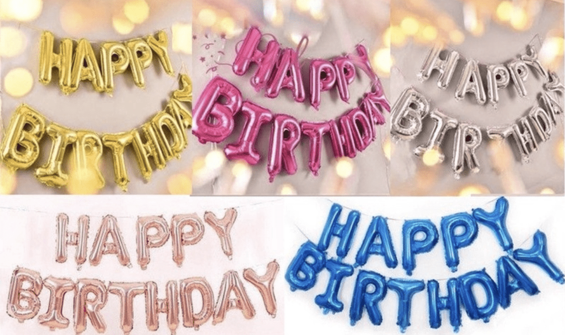 3D Happy Birthday Self-Inflating Balloon Banners – BarknBake.co