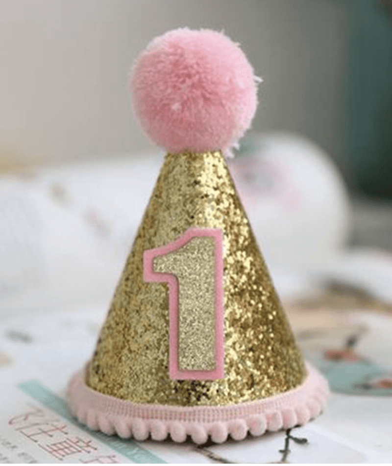 Small Sequin Number Hat (Pink)