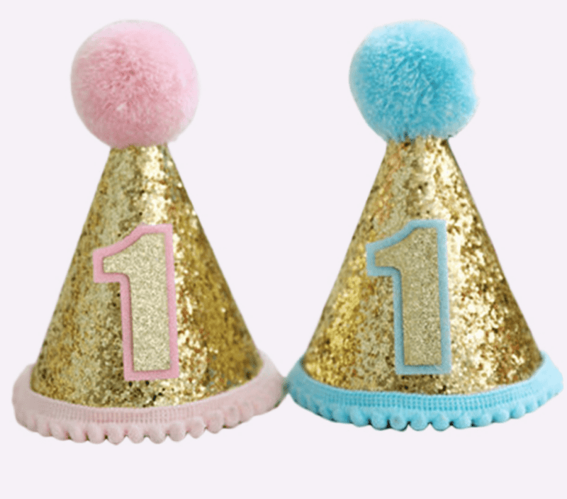 Small Sequin Number Hat (Blue)