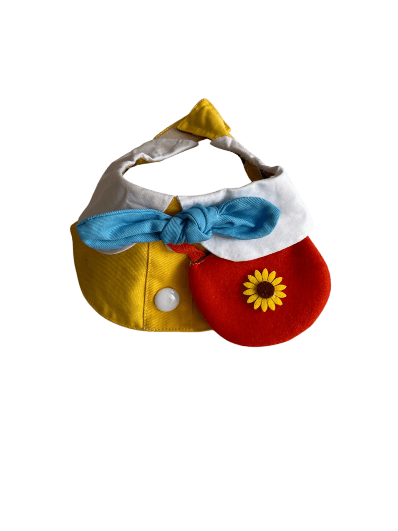 Yellow and Red Bib